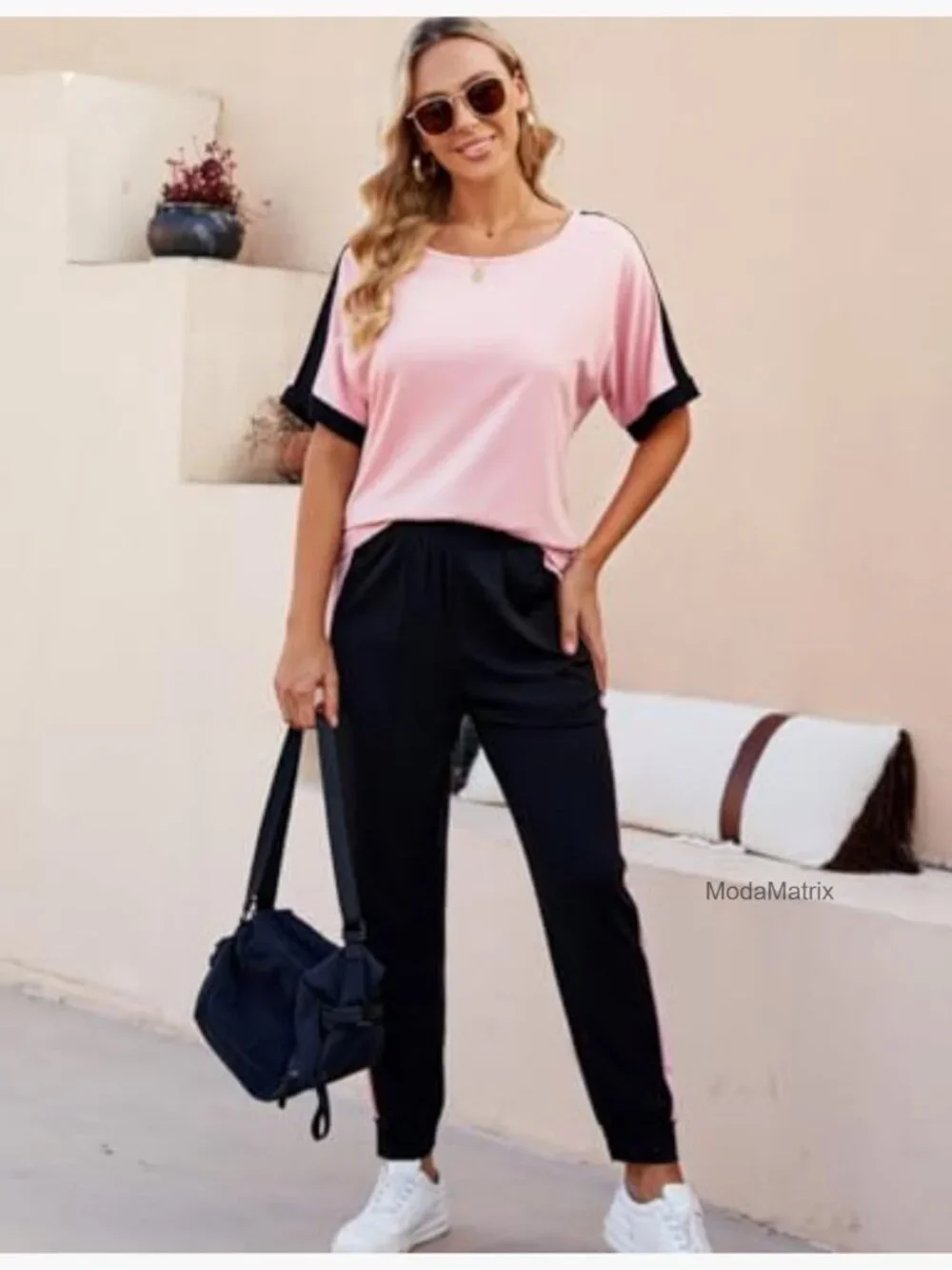Women 2 Piece Lounge Set Soft Knit Tracksuit Casual Matching Outfit